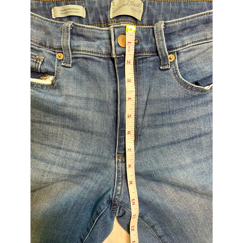 High Rise Slim Straight Denim Jeans Womens, Size 8 (29) - Picture 7 of 12